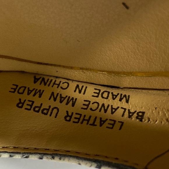 Enzo Angiolini stripe leather peep toe sz 5.5M - Picture 8 of 12